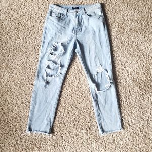 Nasty Gal Distressed Jeans